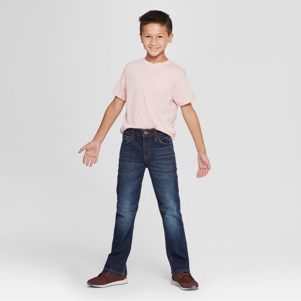 Boys' Stretch Bootcut Fit Jeans - Cat & Jack